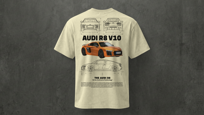 Camiseta Audi R8 V10 – Potencia, elegancia y espíritu deportivo