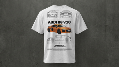 Camiseta Audi R8 V10 – Potencia, elegancia y espíritu deportivo