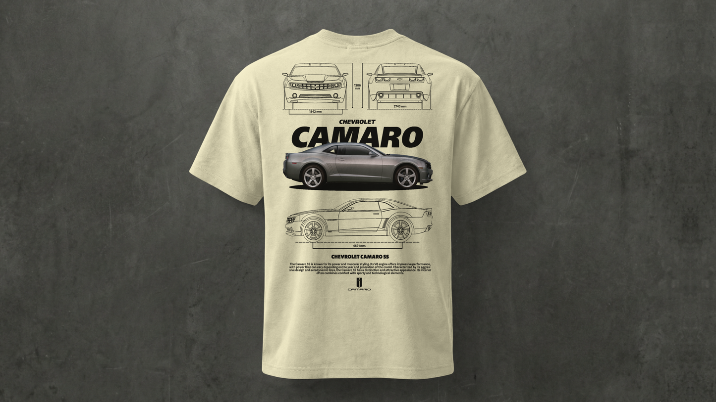 Camiseta de manga corta-Chevrolet Camaro SS