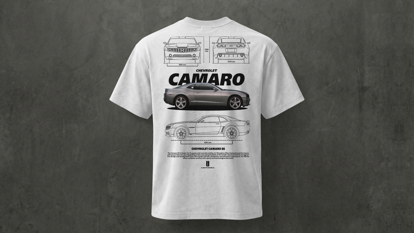 Camiseta de manga corta-Chevrolet Camaro SS