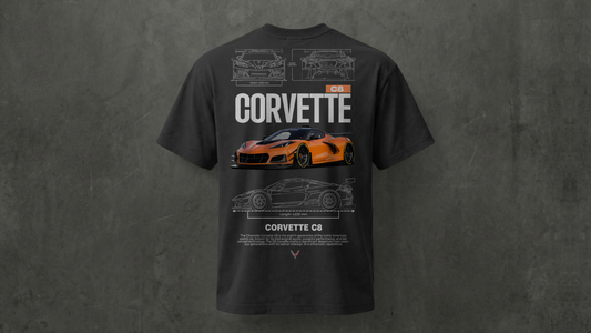 Camiseta de manga corta-Chevrolet Corvette C8