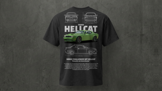 Camiseta de manga corta-Dodge Charger SRT Hellcat