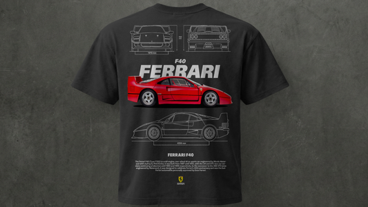 Camiseta de manga corta-Ferrari F40