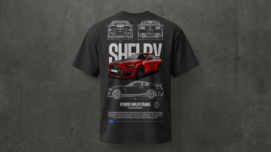 Camiseta de manga corta-Ford Mustang Shelby Red