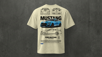 Camiseta de manga corta-Ford Mustang GT500 Shelby