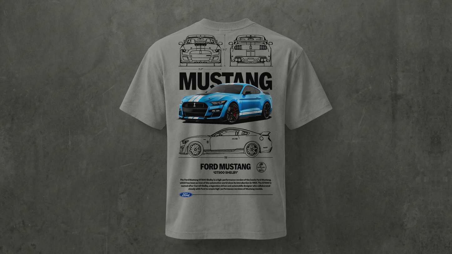 Camiseta de manga corta-Ford Mustang GT500 Shelby