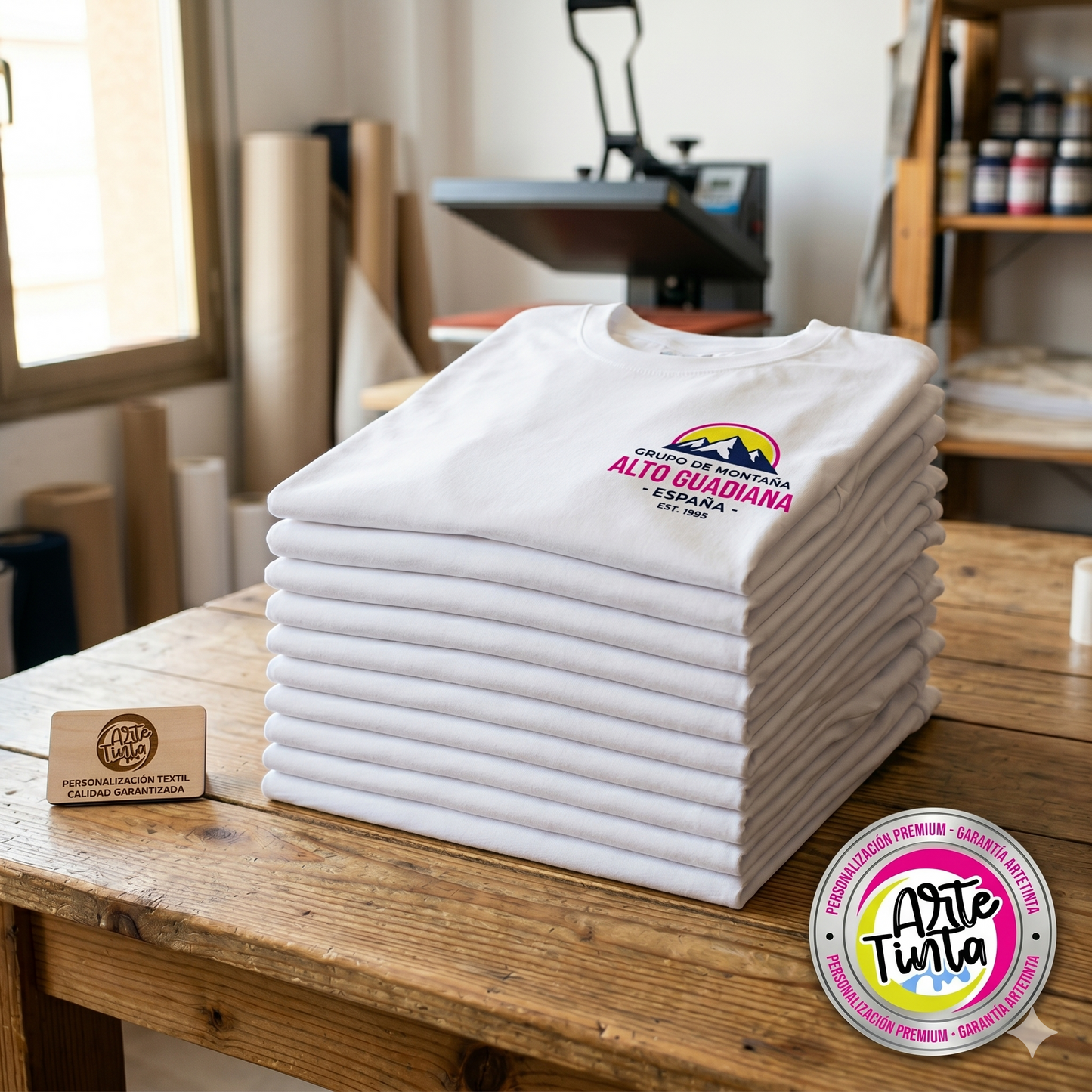 Pack 10 Camisetas de Algodón Personalizadas - Impresión DTF