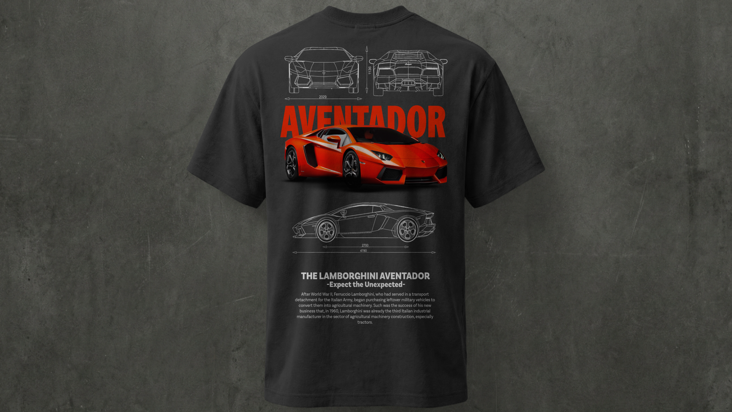 Camiseta de manga corta-Lamborghini Aventador