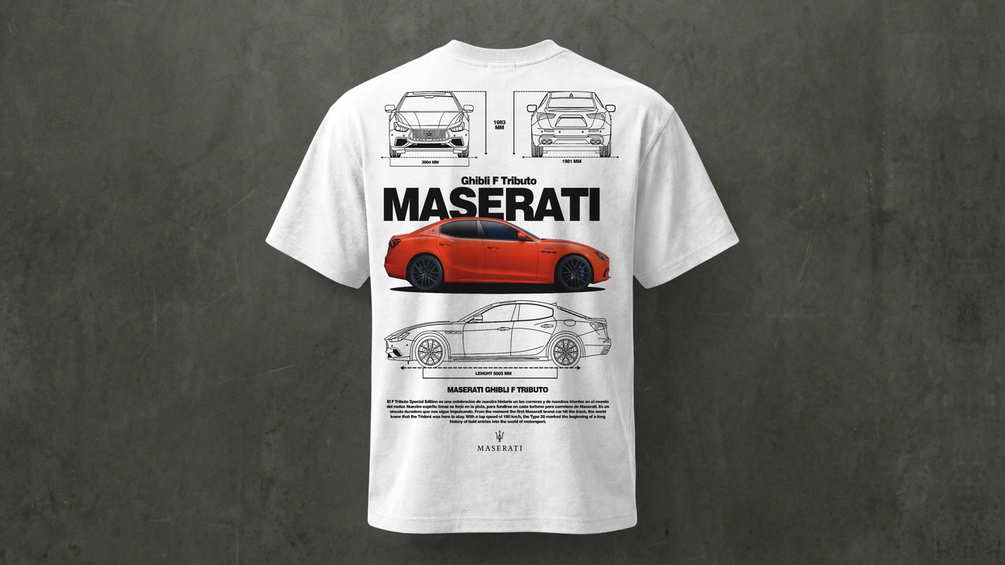 Camiseta de manga corta-Maserati Ghibli