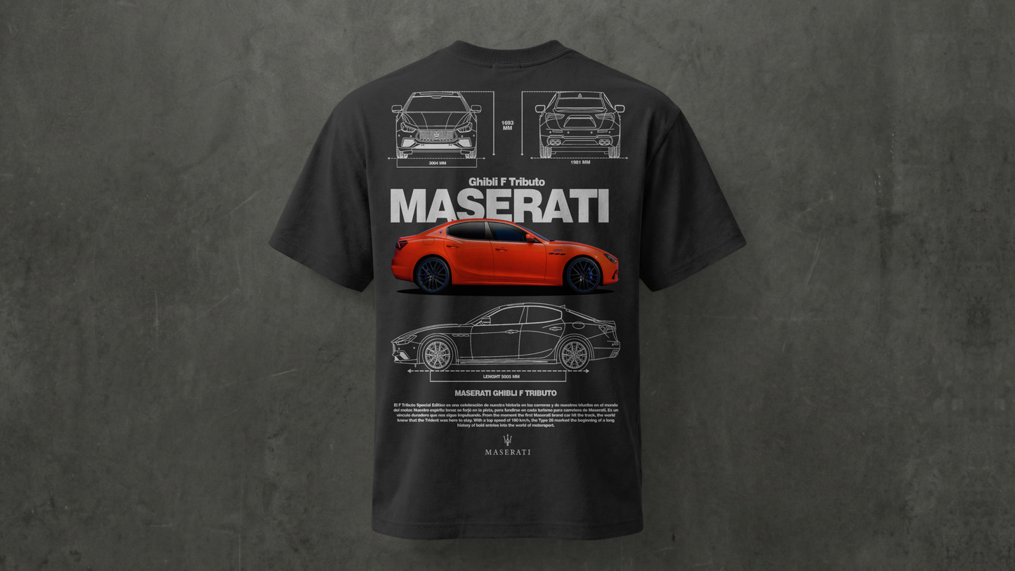 Camiseta de manga corta-Maserati Ghibli