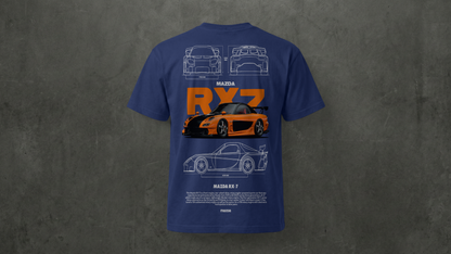 Camiseta de manga corta-Mazda RX-7 (Fast & Furious)