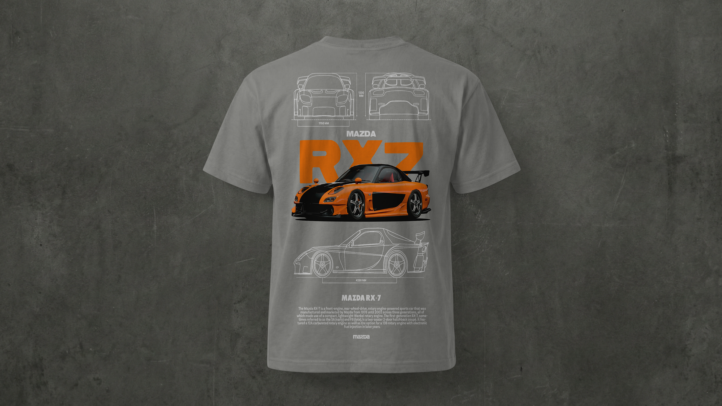 Camiseta de manga corta-Mazda RX-7 (Fast & Furious)