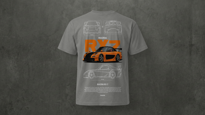 Camiseta de manga corta-Mazda RX-7 (Fast & Furious)