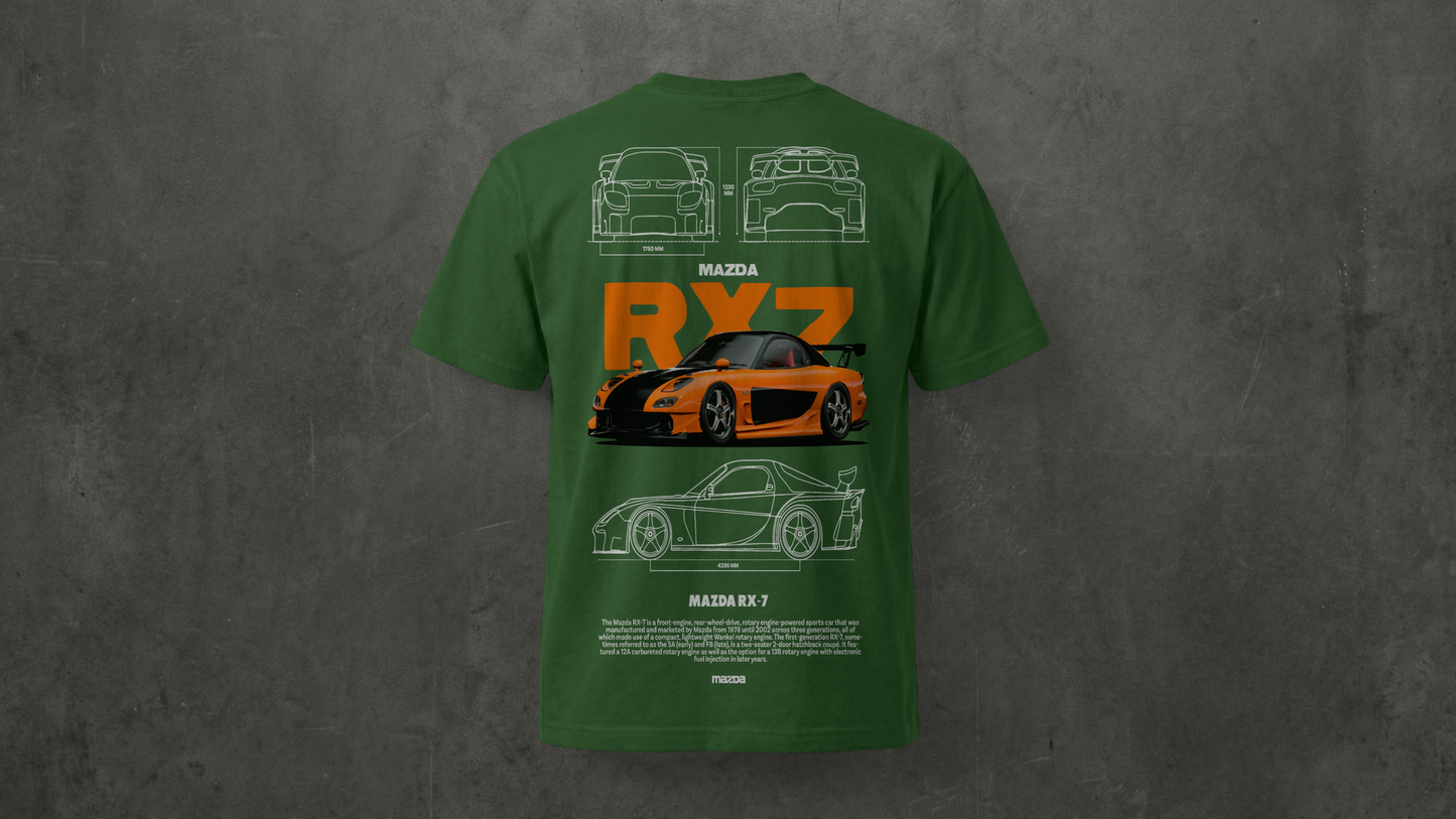 Camiseta de manga corta-Mazda RX-7 (Fast & Furious)