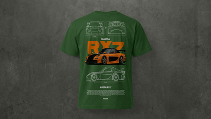 Camiseta de manga corta-Mazda RX-7 (Fast & Furious)