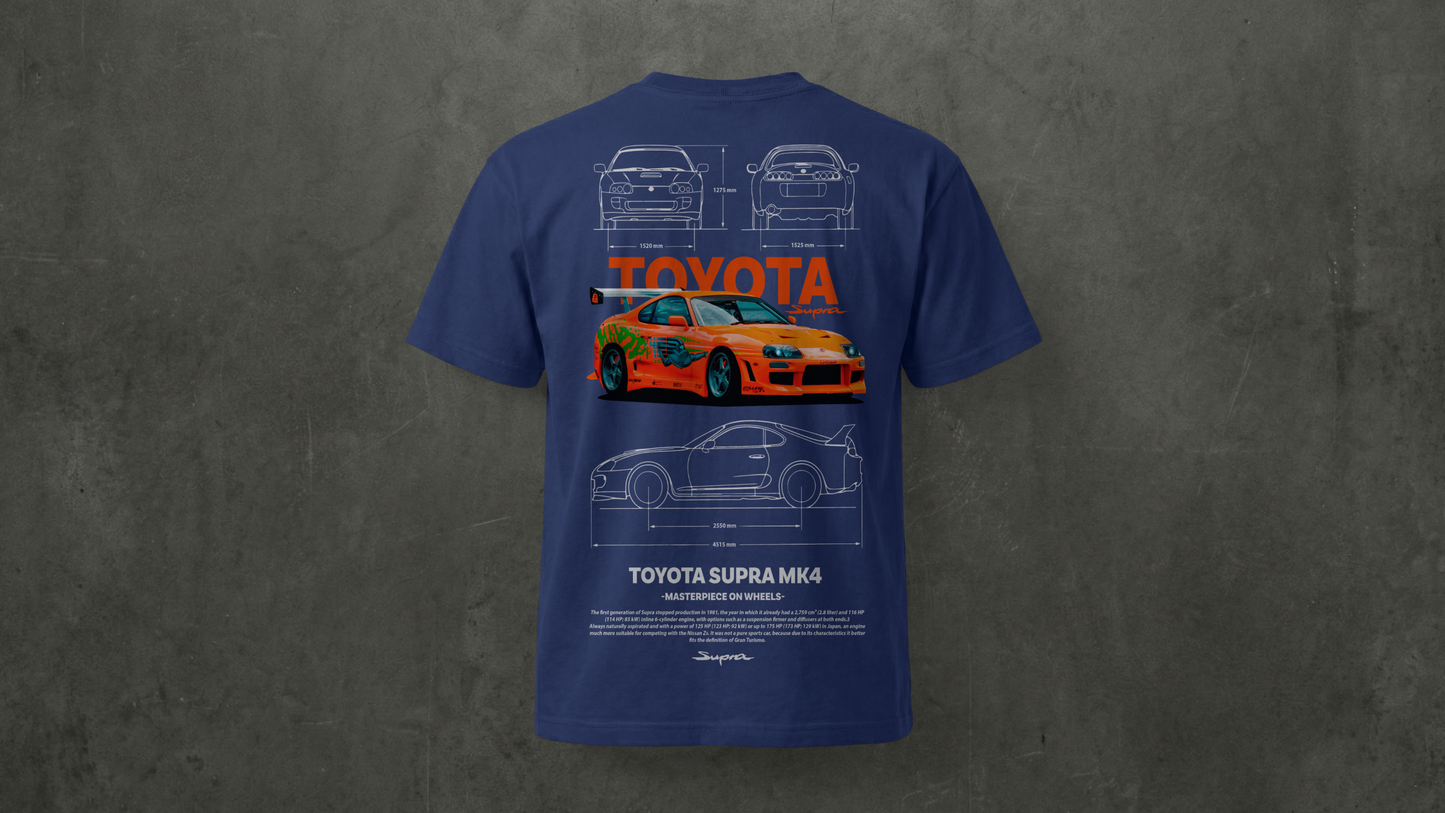 Camiseta de manga corta-Toyota Supra MK4