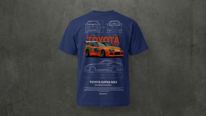 Camiseta de manga corta-Toyota Supra MK4