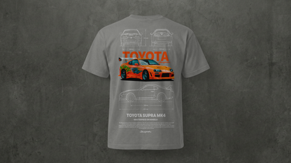 Camiseta de manga corta-Toyota Supra MK4