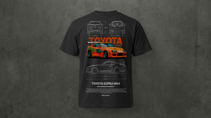 Camiseta de manga corta-Toyota Supra MK4