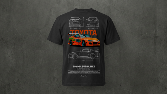 Camiseta de manga corta-Toyota Supra MK4