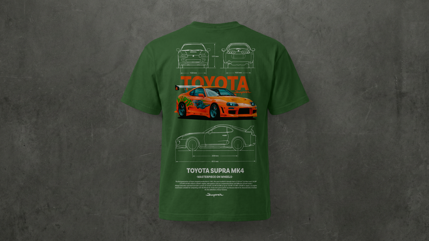 Camiseta de manga corta-Toyota Supra MK4