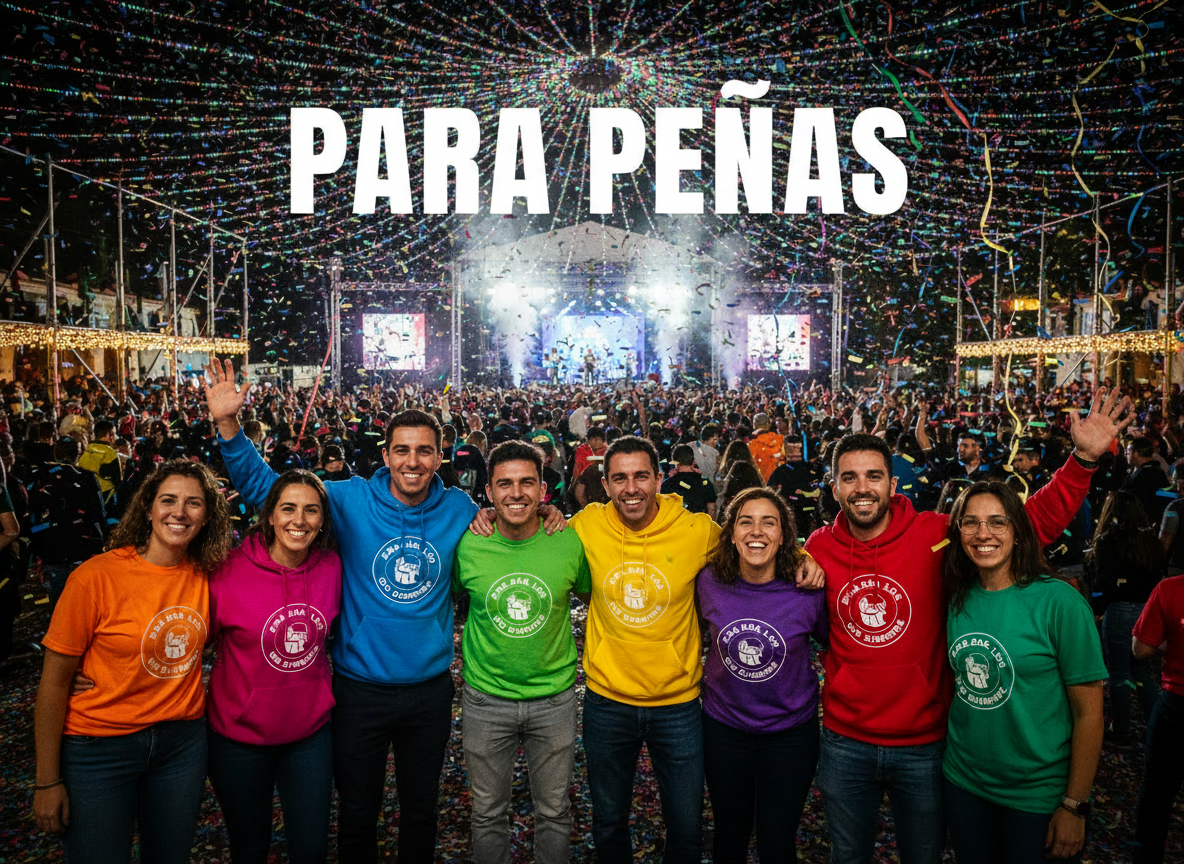 Camisetas para Peñas y Fiestas - Personalización DTF Alta Resistencia