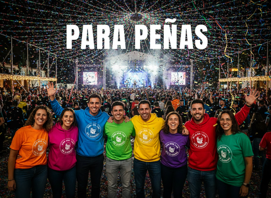Camisetas para Peñas y Fiestas - Personalización DTF Alta Resistencia